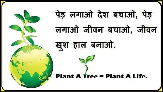 Hindi Slogans on Environment for Poster