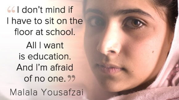 Inspiring & Motivational Quotes By Malala Yousafzai with Images