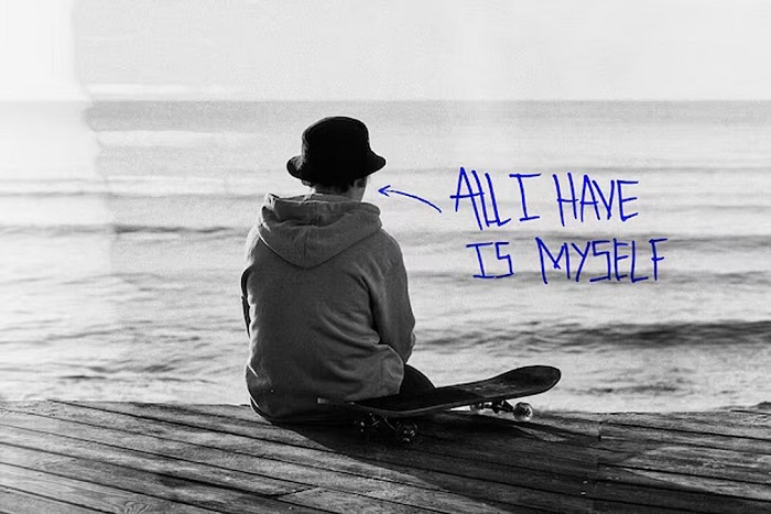 One Line Alone Captions