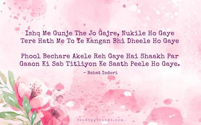 One Line Captions Inspired by Rahat Indori Style