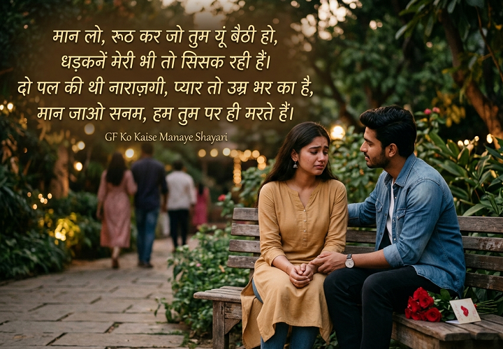 Girlfriend Ko Kaise Manaye Shayari: जब प्यार में थोड़ी नाराज़गी आ जाए girlfriend ko kaise manaye shayari
