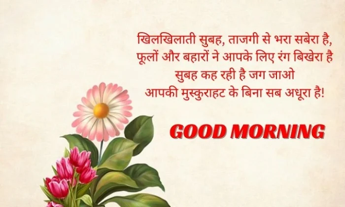 Good Morning Hindi Shayari: सुबह की शुरुआत मुस्कान और अच्छे शब्दों के साथ प्यारी Morning Shayari e1780906393840