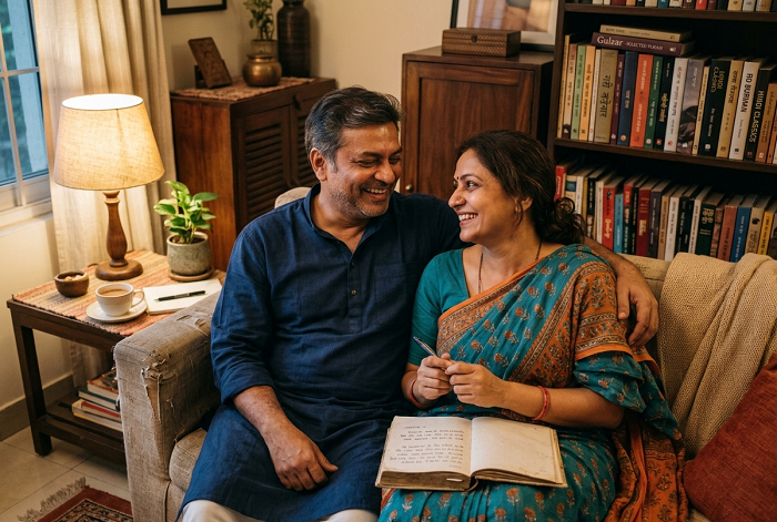 Gulzar Shayari for Husband: जब मोहब्बत सादगी में सबसे खूबसूरत लगे सबसे खूबसूरत Gulzar Style Shayari for Husband